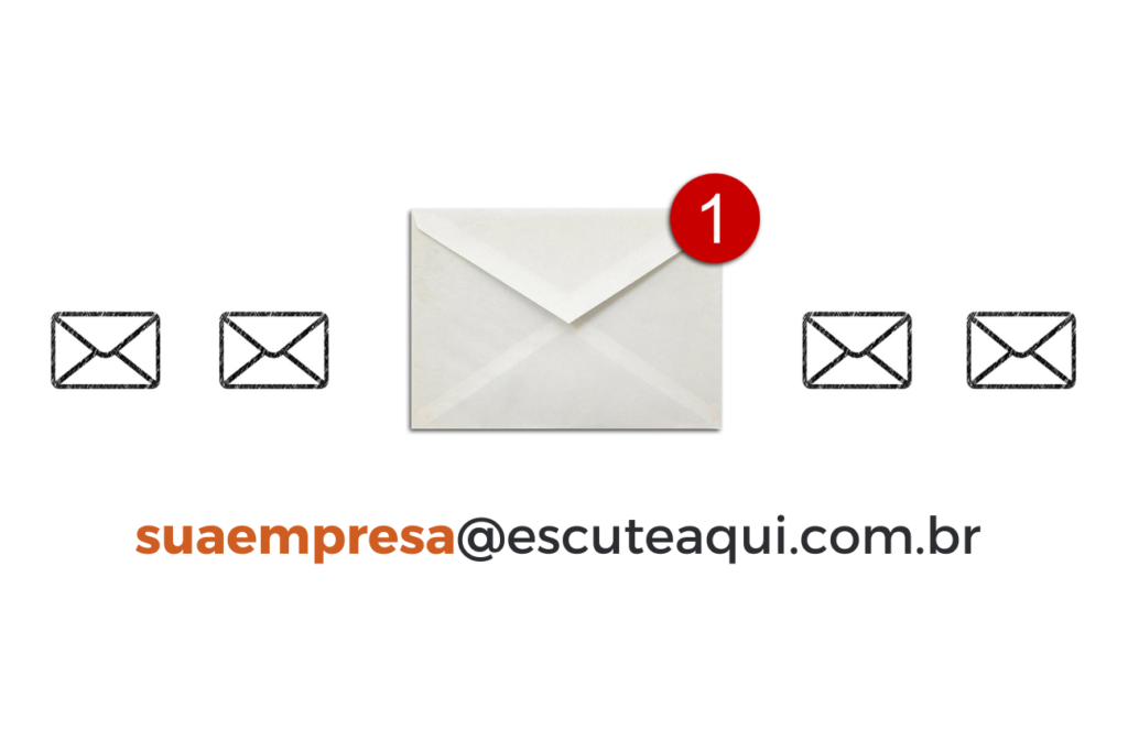 email personalizado - Escute aqui